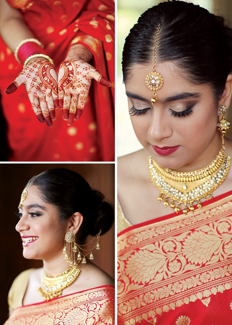 Henna by Priya Rattan of Mehndi And Mandalas, Long-chain Devsena  Bahubali Jhumka  Jhumki, Bindhani, Gold-plated Indian wedding Kundan Choker set with Jhumki earrings Tikka, Bindhani