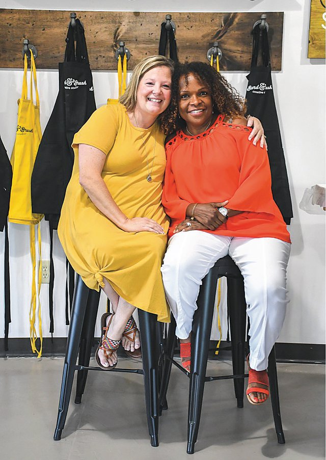Buffy Allen and Deborah Kouassi, Co-owners of Board and Brush Easton