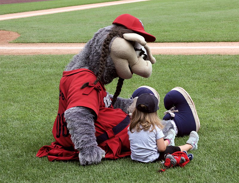 FeFe and a young IronPigs Fan