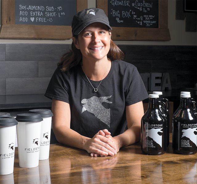 Kristina Melbourne, Owner of Fieldstone Coffee Roasters