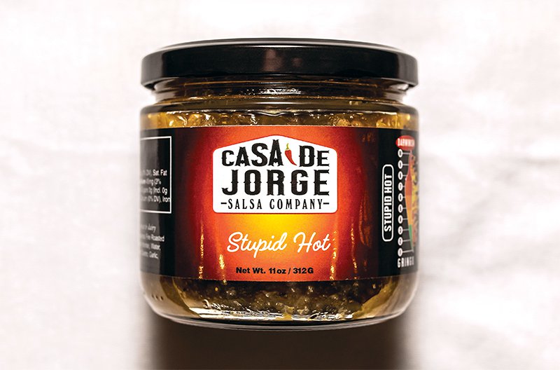 Stupid Hot salsa from Casa De Jorge Salsa Company