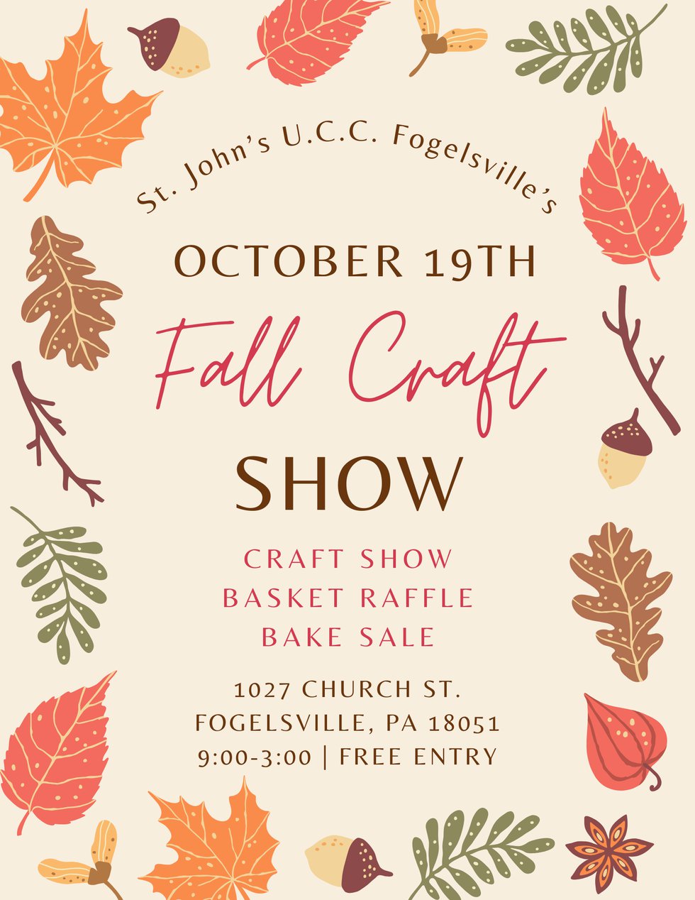 St. John's U.C.C. Fogelsville's Fall Craft Show - 2