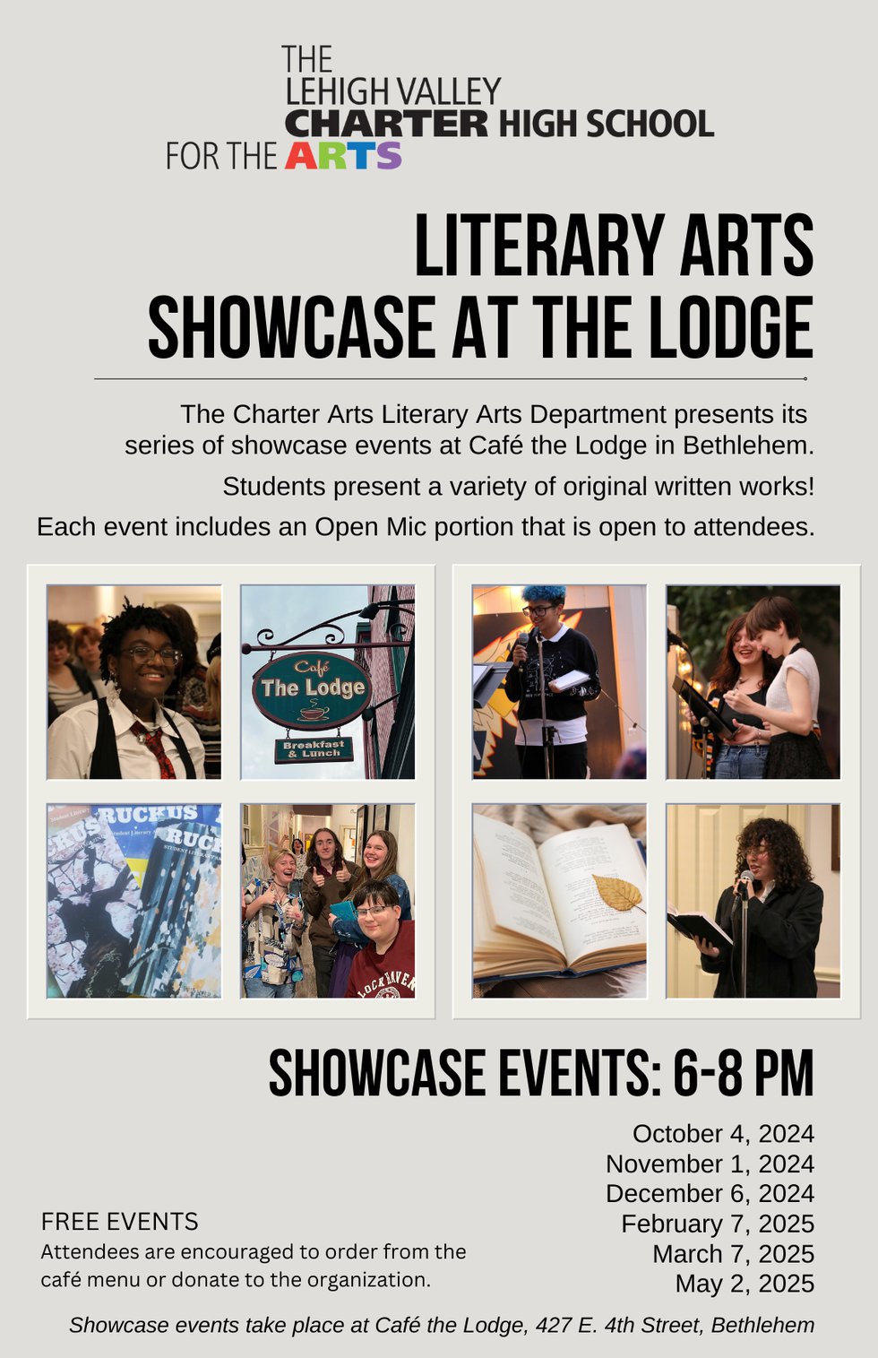 Literary Arts Showcase at Lodge 11 x 17 - 1