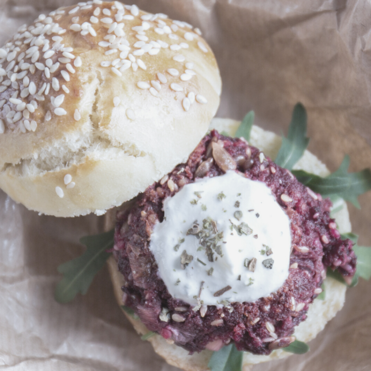 Recipe: Beet Lentil Burgers