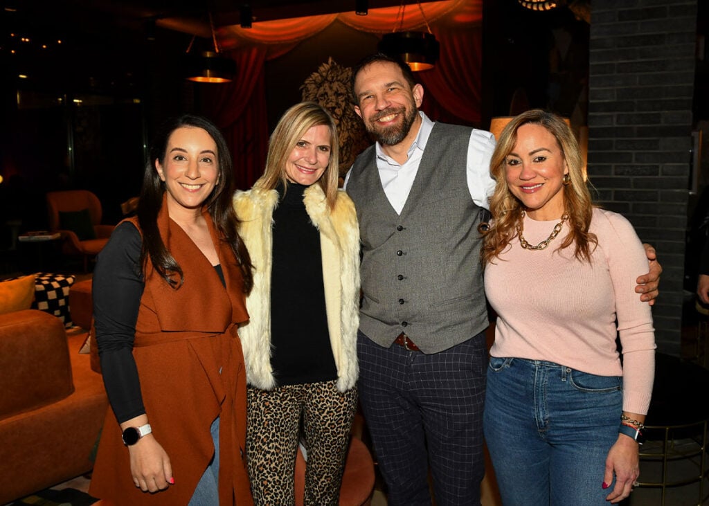 Style Insider happy hour Erika Berardinucci, Jen Mann, Scott Apnel and Sandra Skvasik