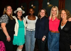 Style Insider happy hour Julie Huber, Lindsay Fly, Mercy Ngungu, Colleen Mooney McGee, Emma Ville and Tina Hamilton
