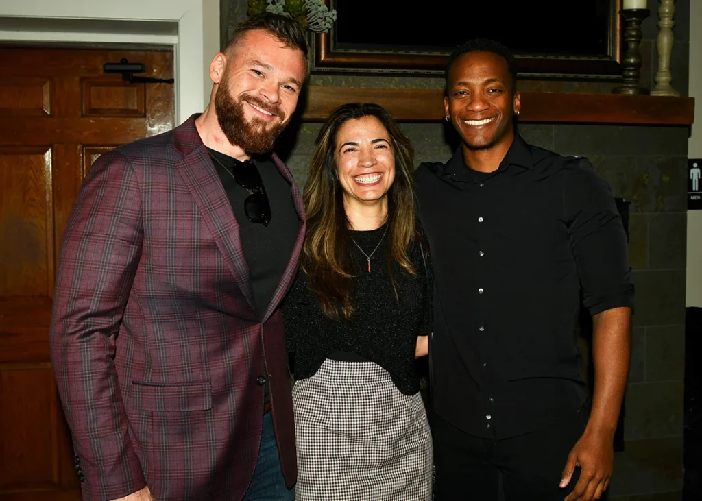 Style Insider happy hour Scott Newton, Edith Gutierrez-Hawbaker and Barrington Virgo