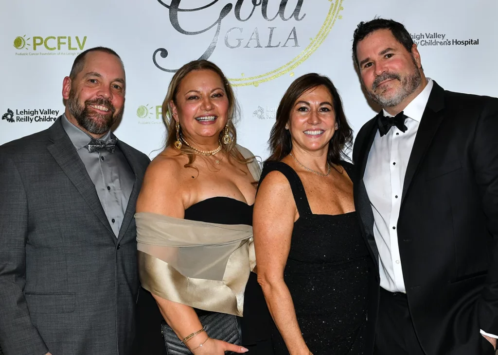 Hearts of Gold Gala Steve & Andrea Marsh, Jennifer & Timothy Statler